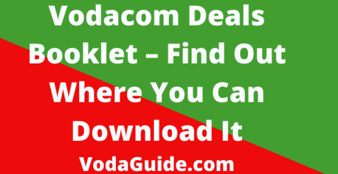 Vodacom Deals Booklet, 2023, Find Out Available Promotions