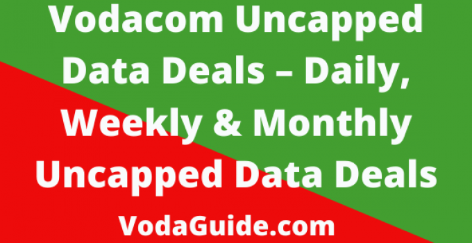 Vodacom Uncapped Data Deals