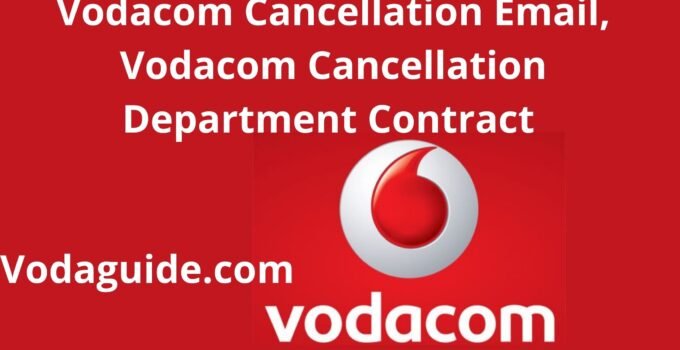 Vodacom Cancellation Email